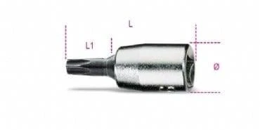 Beta 900TX 1/4'' Torx Allenli Lokma T10 ürün görseli 1