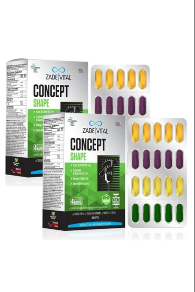 Zade Vital Concept Shape 60 Kapsül 2 Adet ürün görseli 1