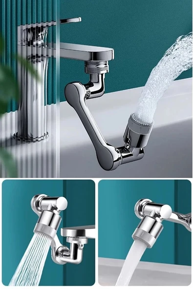 Mutfak Banyo Musluk Başlığı 180 Derece Dönebilen Fonksiyonel Evrense ürün görseli 1