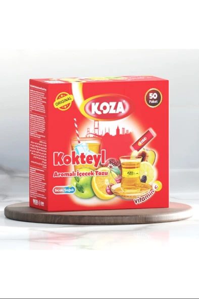 Koza Tek İçimlik Kokteyl Aromalı Toz İçecek 50'li ürün görseli 1