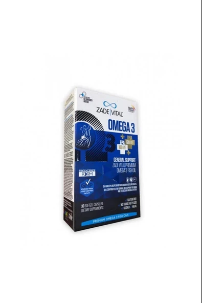 Zade Vital Omega 3 Balık Yağı Premium 45 Kapsül ürün görseli 1