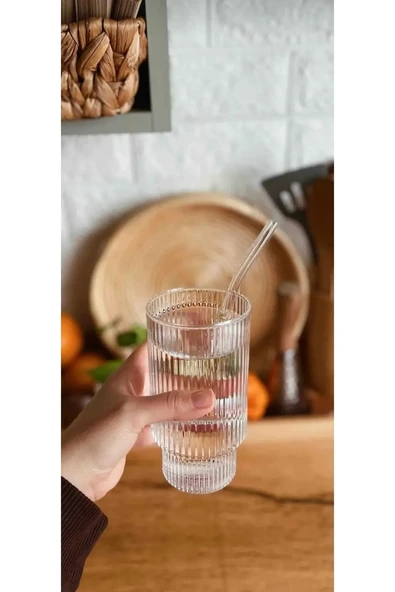 400 ML Isıya Dayanıklı Borosilikat Origami Stil Bardak - Borosilikat Bardak 1 Adet ürün görseli 1