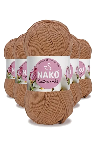 5 Adet Cotton Lüks Yelek Tunik Kazak Bluz Hırka İpi Yünü Soğan Kabuğu 97557 ürün görseli 1
