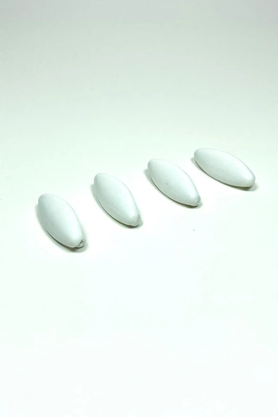 4 Adet Plastik Çengelli Eşarp Ve Şal İğnesi Beyaz 4 cm ürün görseli 1