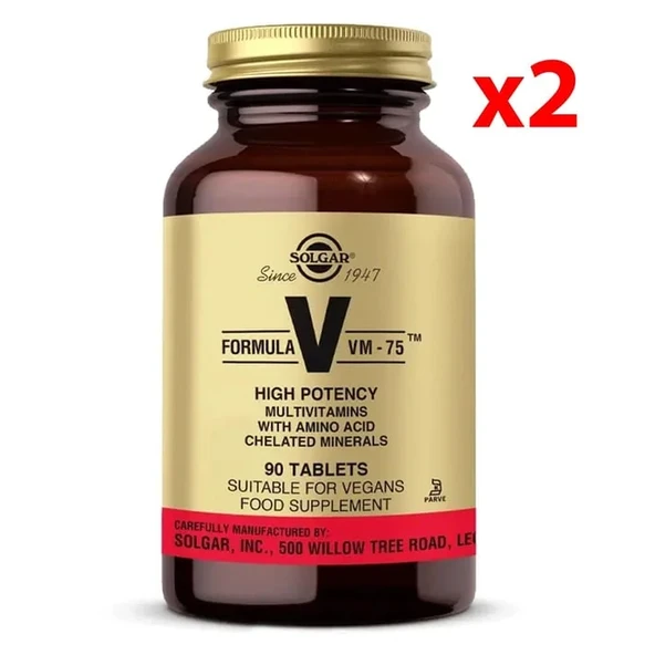 Solgar Vm 75 Multivitamin 90 Tablet 2 adet ürün görseli 1
