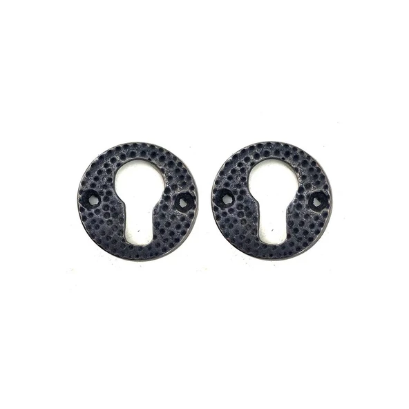 Antika Tarz Dekoratif Pirinç Oda Kilit Rozeti - 49mm, Oksit ürün görseli 1