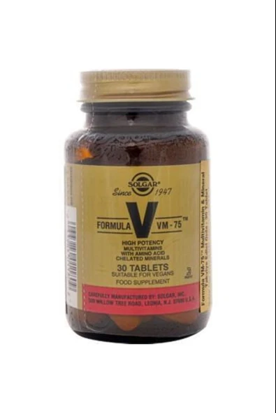 Solgar VM 75 Multivitamin 30 Tablet ürün görseli 1