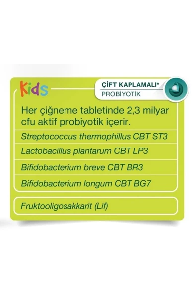Nbl Probiotic Kids 30 Çiğneme Tableti - Resim 2