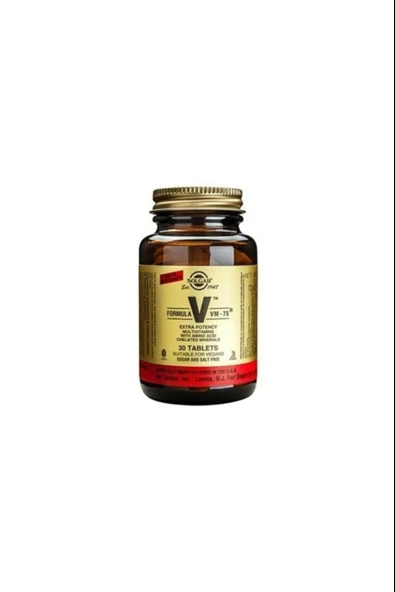 Solgar VM 75 Multivitamin 30 Tablet ürün görseli 1