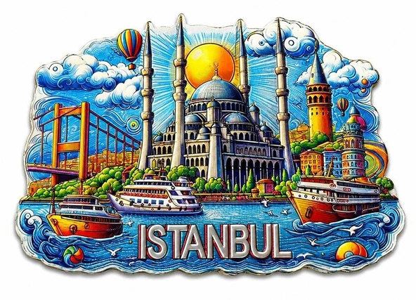 İstanbul Temalı Silikon Buzdolapı Süsü Magnet Alk5375 ürün görseli 1