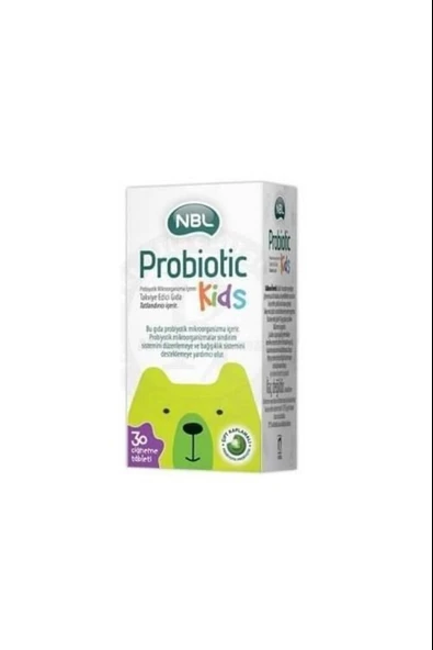 Nbl Probiotic Kids 30 Çiğneme Tableti ürün görseli 1