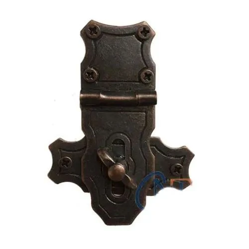 Dekoratif Anahtarlı Sandık Askısı - 40x55mm, Oksit, 1 Adet ürün görseli 1