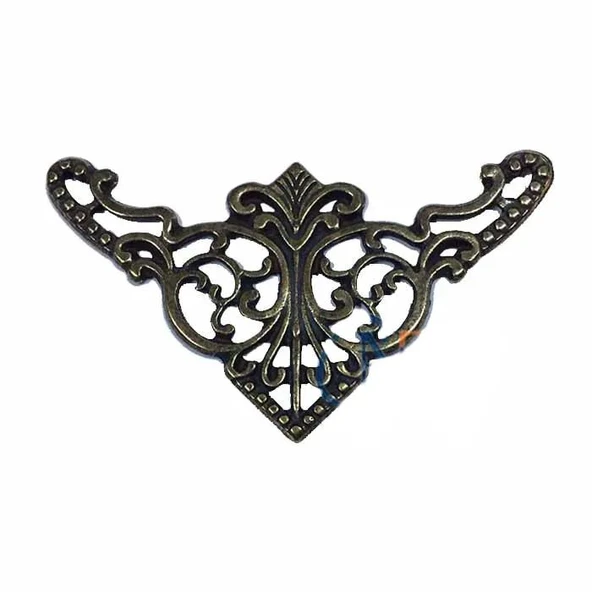Dekoratif Köşe Süsü, Köşelik - Büyük, 31x55mm, Antik, 1 Adet ürün görseli 1