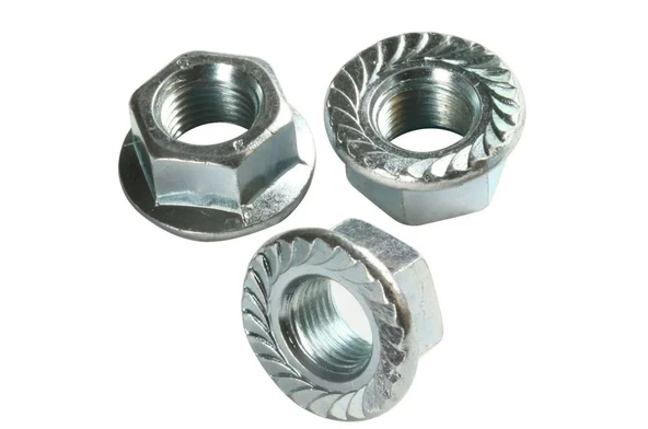 Altıköşe Flanşlı Somun M10 - 100 Adet ürün görseli 1