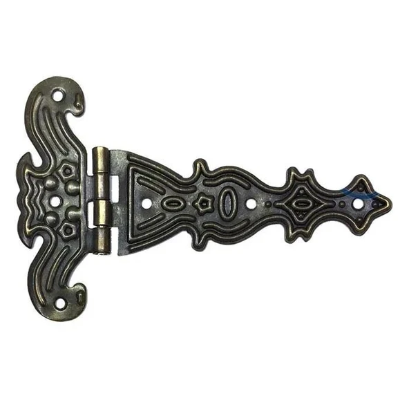Dekoratif, Sac Tek Kuyruklu Menteşe - 69x102 Mm, Büyük, Antik, 1 Adet ürün görseli 1