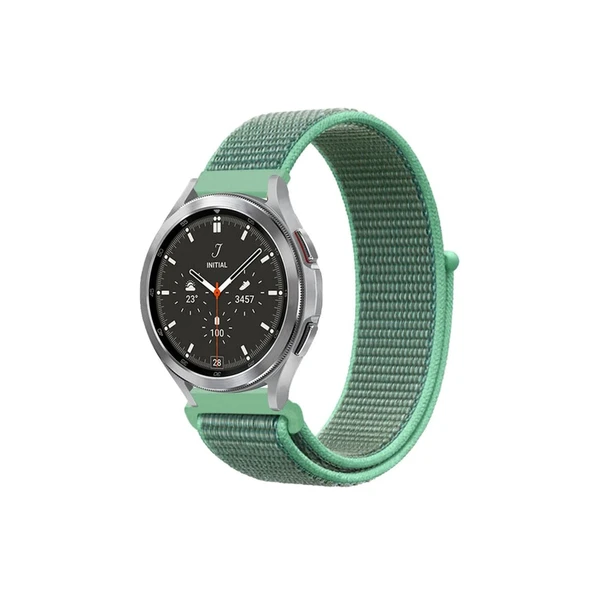 Watch 22mm Hasırlı Cırtcırtlı Kordon (saat Değildir) - Turkuaz1 ürün görseli 1