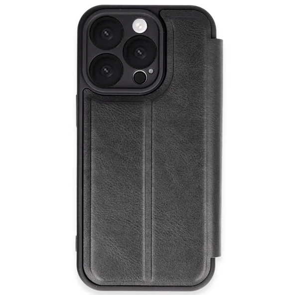 Apple İphone 16 Pro Max Kılıf Flip Cover - Siyah ürün görseli 1