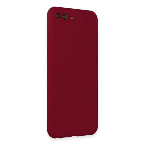 Apple İphone 7 Plus Kılıf First Silikon - Bordo - Resim 2
