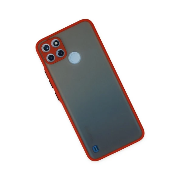 Realme C21y Kılıf Montreal Silikon Kapak - Kırmızı ürün görseli 1
