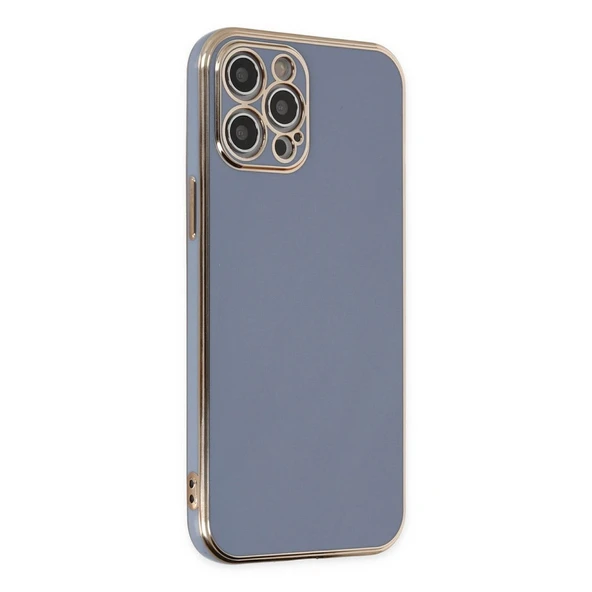 Apple İphone 12 Pro Max Kılıf Volet Silikon - Mavi ürün görseli 1