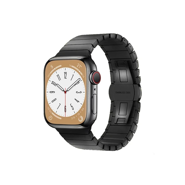 Apple Watch 38mm Kr413 Fine Steel Kordon (saat Değildir) - Siyah ürün görseli 1