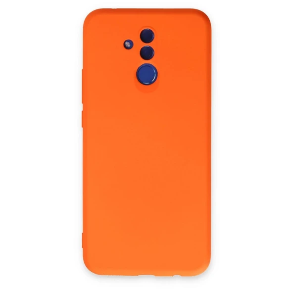 Huawei Mate 20 Lite Kılıf Nano İçi Kadife Silikon - Turuncu ürün görseli 1