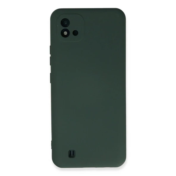 Realme C11 2021 Kılıf Nano İçi Kadife Silikon - Koyu Yeşil ürün görseli 1