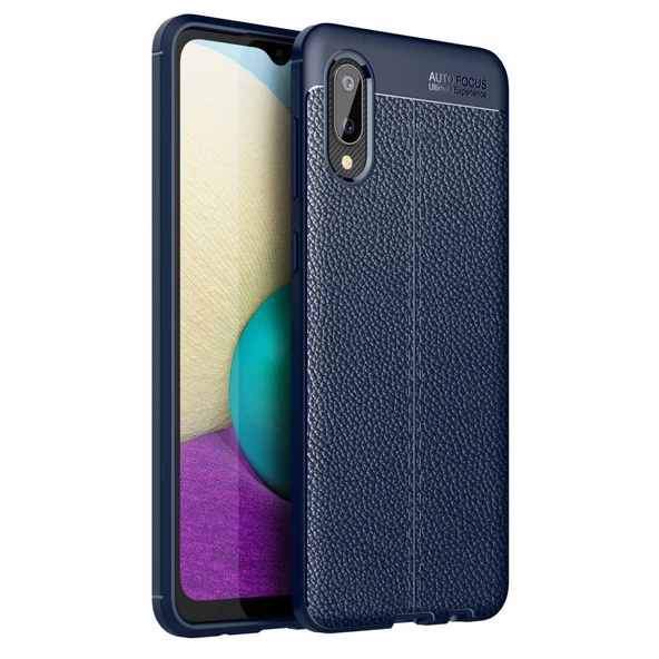Samsung Galaxy A02 Kılıf Auto Focus Kapak - Lacivert ürün görseli 1
