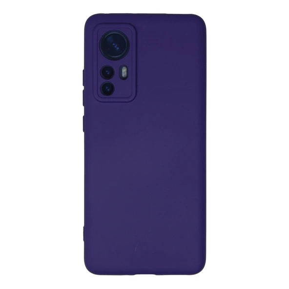 Xiaomi Mi 12 Kılıf Nano İçi Kadife Silikon - Mor ürün görseli 1