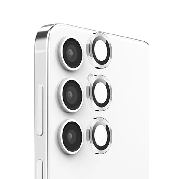 Samsung Galaxy S25 Plus Raze Metal Kamera Lens - Gümüş ürün görseli 1