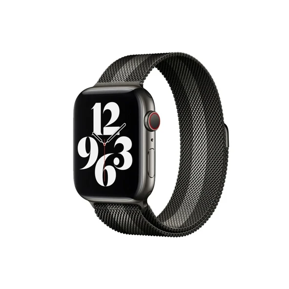 Apple Watch 38mm Metal Mıknatıslı Kordon (saat Değildir) - Siyah-beyaz ürün görseli 1