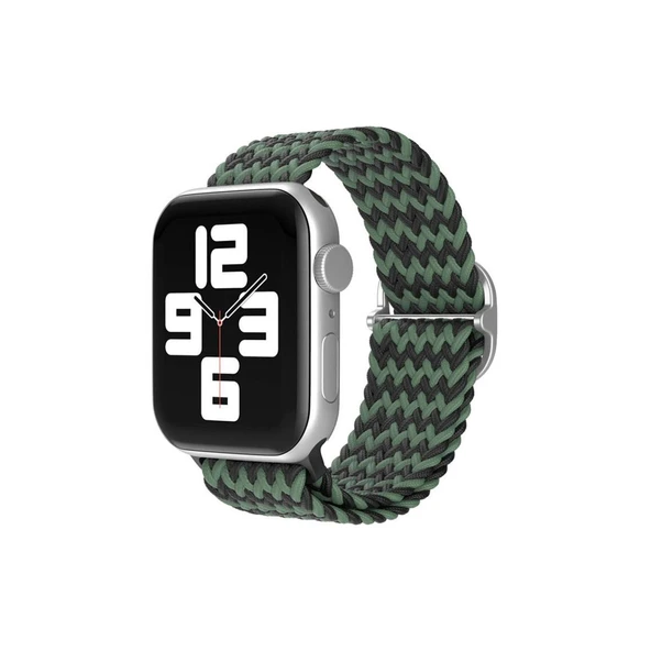 Apple Watch 38mm  Kordon (saat Değildir) - Zigzag Yeşil-siyah ürün görseli 1