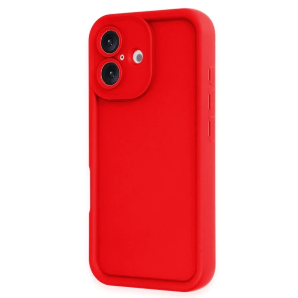 Apple İphone 16 Kılıf Viera Silikon - Kırmızı ürün görseli 1