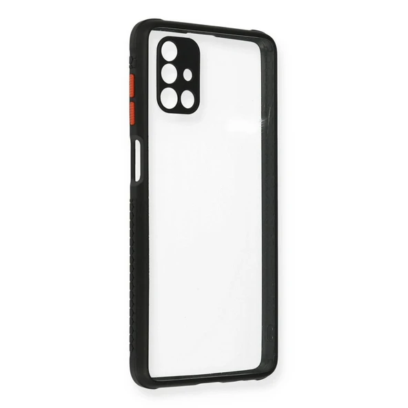Samsung Galaxy M51 Kılıf Miami Şeffaf Silikon - Siyah ürün görseli 1