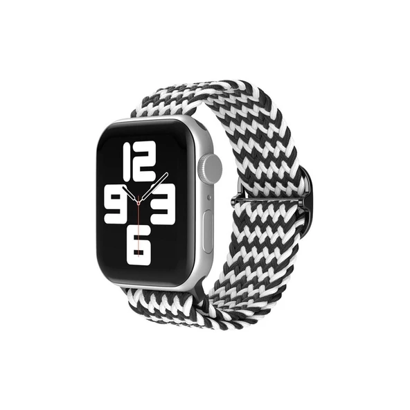 Apple Watch 42mm  Kordon (saat Değildir) - Zigzag Siyah-beyaz ürün görseli 1