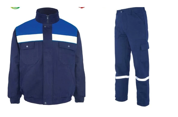 İş Takımı 7/7 Gabardin %100 Pamuk Kapitoneli Reflektörlü ürün görseli 1