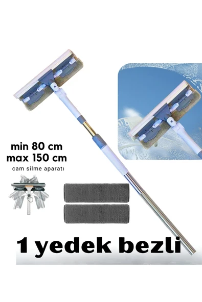 Uzatılabilir Uzun Saplı Pencere Temizleyici Temizleme Fırçası Cam Temizleyici Banyo Fırça Zemin Mopu ürün görseli 1