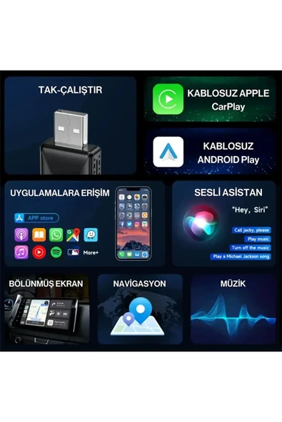 & Auto Adaptörü - Cihazlar İçin Çevirici - Resim 3