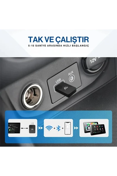 & Auto Adaptörü - Cihazlar İçin Çevirici - Resim 5