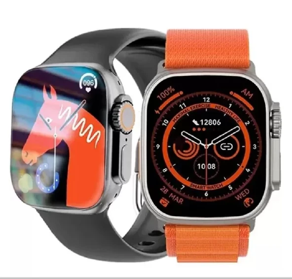 Hw8 Çift Kordon 49Mm - Nfc Arama Konuşma - İos & Akıllı Saat ürün görseli 1