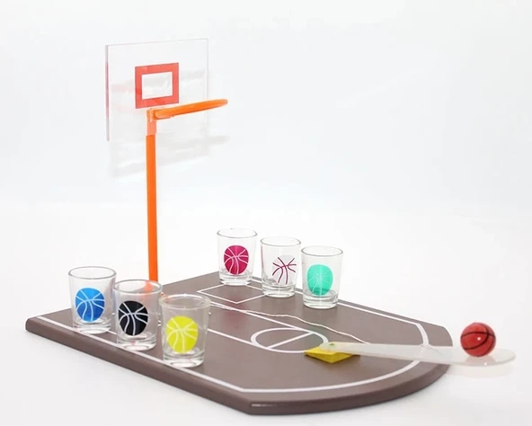 Basket Tasarımlı Shot Bardak Oyunu Alk1082 ürün görseli 1
