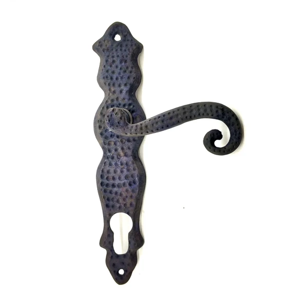 Antika Tarz Dekoratif Pirinç Kıvrık Yale Kapı Kolu - 210X43 Mm, Oksit ürün görseli 1