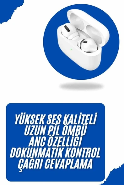 Bluetooth Kulaklık Kulak İçi Silikonlu Stereo Yüksek Ses Kaliteli Dokunmatik ürün görseli 1