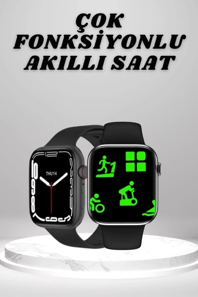Akıllı Saat Tema Değiştirme Uyku Takibi Sesli Asistan Bildirim Görme ürün görseli 1