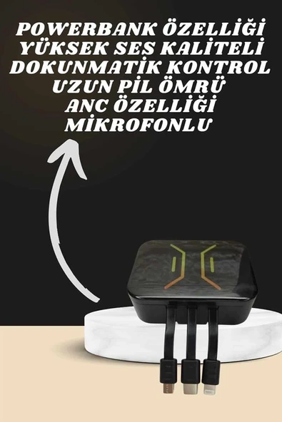 Kulaklık 7 Kordonlu Akıllı Saat Çoklu Şarj Girişi Bluetooth Bağlantılı ürün görseli 1