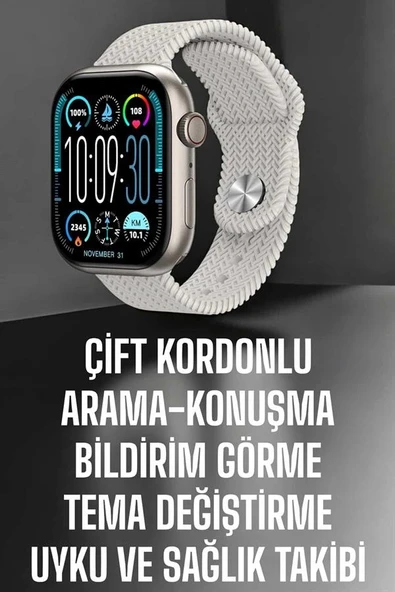 Yeni Nesil Akıllı Saat Arama Cevaplama Gps Takibi Adımsayar Nfc Özelliği ürün görseli 1