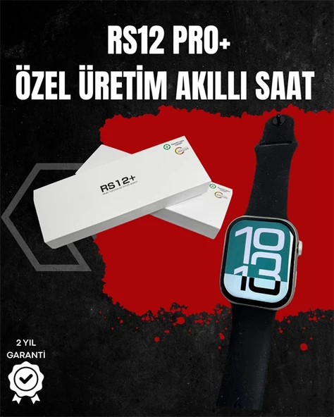 Rs12 Pro+ Titanyum Kasa Akıllı Saat – Uyku Nabız Takibi, Suya Dayanıklı, Bluetooth Arama ürün görseli 1