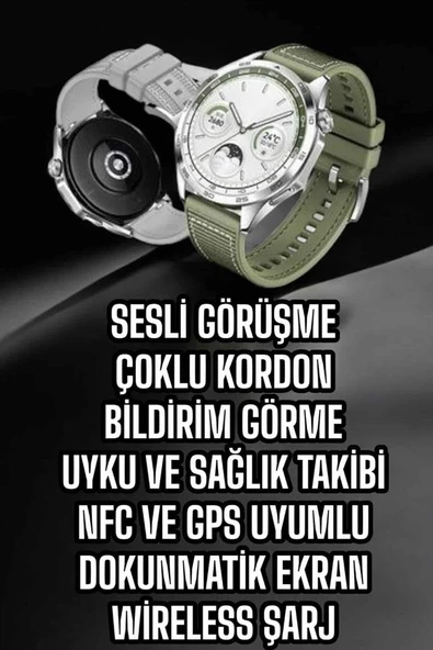 Akıllı Saat Sesli Görüşme Uyku Takibi Nfc - Resim 4