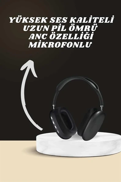 Kulak Üstü Kulaklık Pro9 Yeni Nesil Akıllı Saat Android İos Uyumlu Anc Özelliği ürün görseli 1