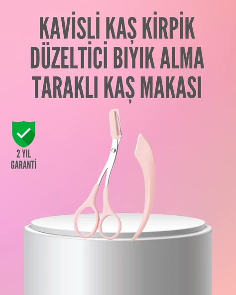 Kaş Kirpik Şekillendirme İçin Yüz Bakım Makası ürün görseli 1